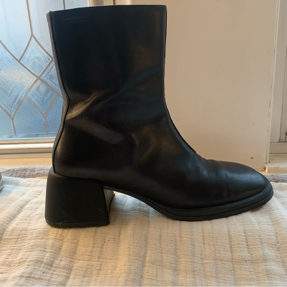 Vagabond Ansie Square Toe Ankle Boots, Black, Size EU 39, US 8.5 - Picture 6 of 10